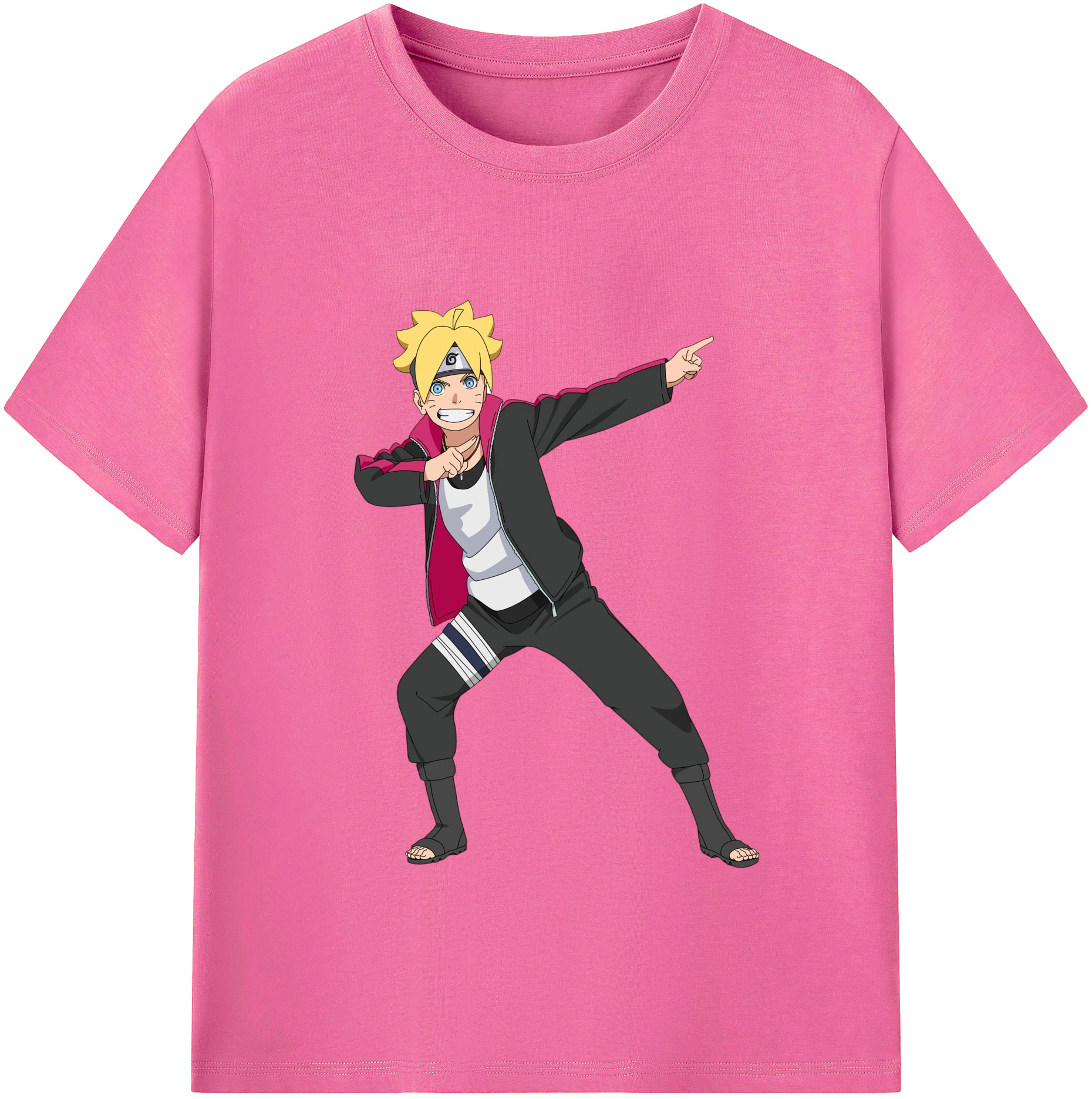 （画像用） NARUTO -ナルト- うずまき ボルト Uzumaki Boruto レディースカジュアルプリントTシャツ（綿100％）